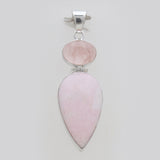 925 Silver Pink Jasper Pendants