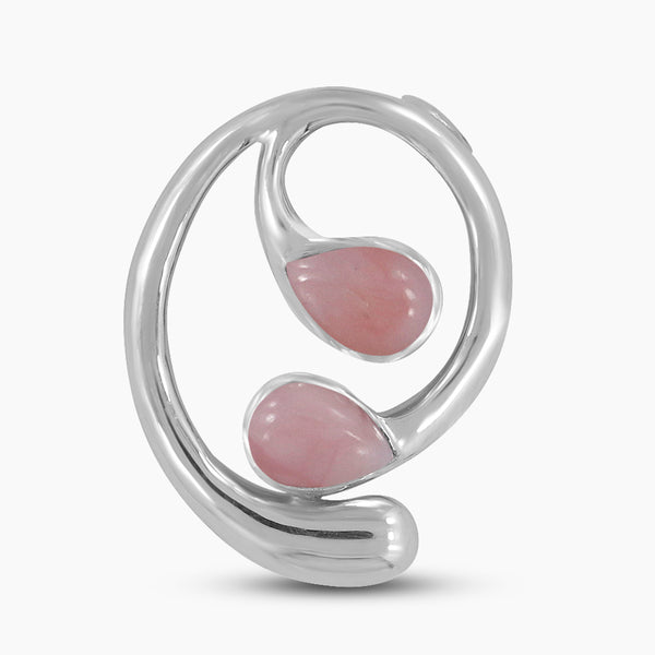 925 Silver Pink Opal Pendants