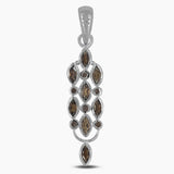 925 Sterling Silver Smoky Quartz Pendants