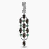 925 Sterling Silver Smoky Quartz Pendants