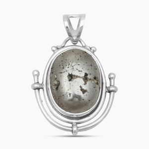 Golden Pyrite Silver Pendants