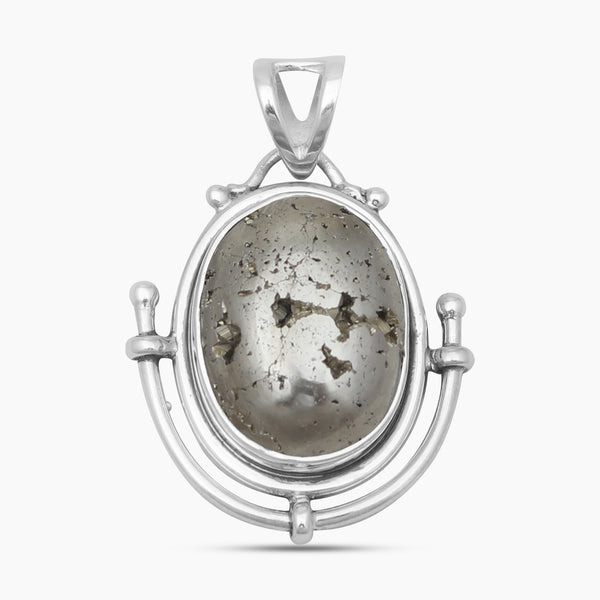 Golden Pyrite Silver Pendants