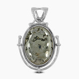 Golden Pyrite Silver Pendants