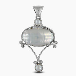 925 Silver Osmania Mabe Pendants