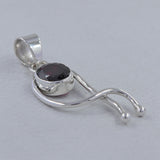 925 Sterling Silver Garnet Pendants