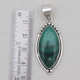 925 Sterling Silver Malachite Pendants