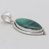 925 Sterling Silver Malachite Pendants