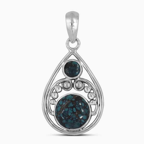 Tibetan Turquoise Silver Pendants