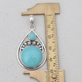 Mexican Turquoise Silver Pendants