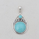 Mexican Turquoise Silver Pendants