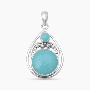Mexican Turquoise Silver Pendants