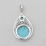 Mexican Turquoise Silver Pendants