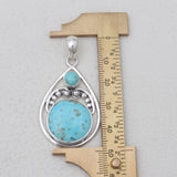 Mexican Turquoise Silver Pendants