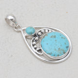 Mexican Turquoise Silver Pendants