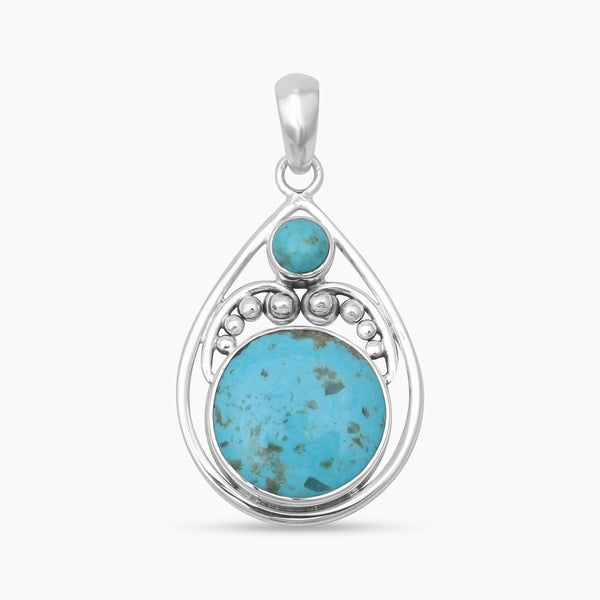 Mexican Turquoise Silver Pendants
