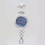 925 Sterling Silver Black Spinal Pendants