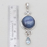 925 Sterling Silver Black Spinal Pendants