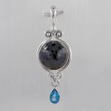 925 Sterling Silver Black Spinal Pendants