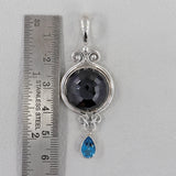 925 Sterling Silver Black Spinal Pendants