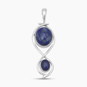 Lapis Lazuli Silver Pendants
