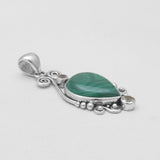 Dendritic Opal Silver Pendants