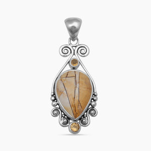 925 Sterling Silver Brecciated Mookaite Pendants