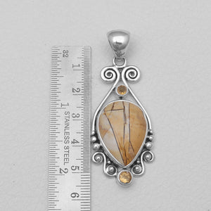 925 Sterling Silver Brecciated Mookaite Pendants