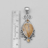 925 Sterling Silver Brecciated Mookaite Pendants