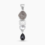 Herkimer Quartz Silver Pendants