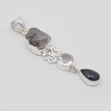 Herkimer Quartz Silver Pendants
