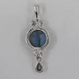 925 Sterling Silver Black Spinal Pendants