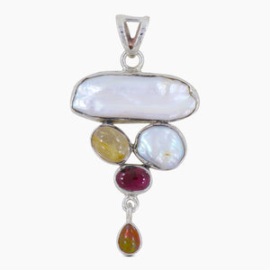 Natural Freshwater Pearl Silver Pendants