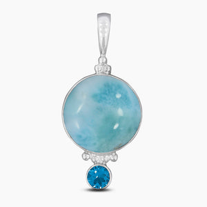 925 Sterling Silver Ocean Jasper Pendants