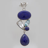 925 Sterling Silver Lapis Lazuli Pendants