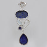 925 Sterling Silver Lapis Lazuli Pendants