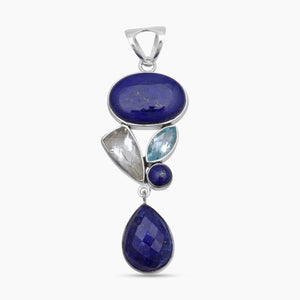 925 Sterling Silver Lapis Lazuli Pendants