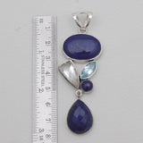 925 Sterling Silver Lapis Lazuli Pendants