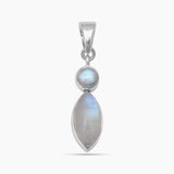 Rainbow Moonstone Silver Pendants