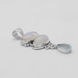 Rainbow Moonstone Silver Pendants