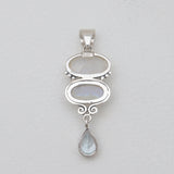 Rainbow Moonstone Silver Pendants