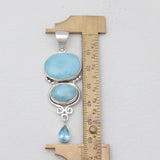 Rainbow Moonstone Silver Pendants