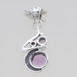 925 Sterling Silver Amethyst Pendants