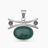 925 Sterling Silver Malachite Pendants