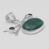925 Sterling Silver Malachite Pendants