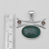 925 Sterling Silver Malachite Pendants