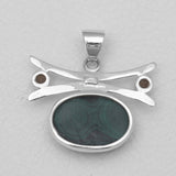 925 Sterling Silver Malachite Pendants