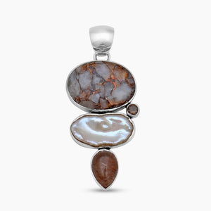 Rainbow Copper Silver Pendants