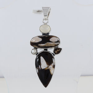 Peanut Wood Jasper Silver Pendants