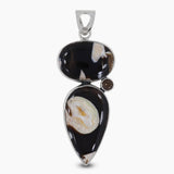 Peanut Wood Jasper Silver Pendants