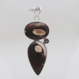 Peanut Wood Jasper Silver Pendants